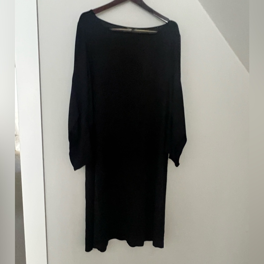 Eileen Fisher Black Long Sleeve Dress